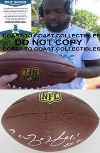 Tamba Hali Kansas City Chiefs Penn State signed Duke football proof Beckett COA - Picture 1 of 4