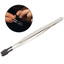  Rubber Flat Tweezers Stainless Steel Kitchen Tongs The Face