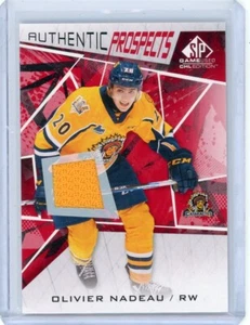 2021-22 SP Game Used Hockey Relic Prospects OLIVIER NADEAU No. 24! - Picture 1 of 2