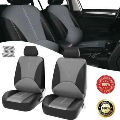For Hyundai Santa Fe PU Leather Car Seat Cover Passenger & Drive Protector Foto 1 de 4
