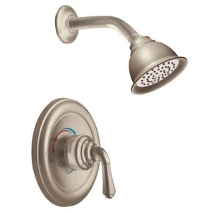 MOEN T2444ST MONTICELLO POSI-TEMP(R) SINGLE HANDLE SHOWER TRIM SATINE 160294 - Picture 1 of 4