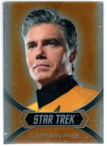 STAR TREK INFLEXIONS DYNAMIC DUOS MIRROR FOIL INSERT DD9 CAPTAIN PIKE NUMBER ONE