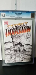 Marvel Comics Secret Invasion 1 McNiven Variant Sketch Cover RARE CGC 9.8 - Picture 1 of 7
