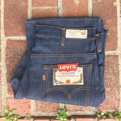 Vtg Nwt Rare Levis Orange Tab 646 0217 Bell Bottom Usa Zipper 36 32 Flare Leg #4 - Image 1 of 4