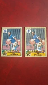 1987 Topps #170 Bo Jackson Future Stars Lot of 2 - Picture 1 of 3