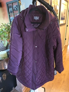 GALLERY NEW YORK NEW $230 Coat Burgandy XL - Picture 1 of 6