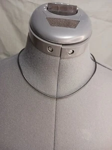 Prosteel 18" schwarz geflochtene Kordel Seil Leder Halskette mit Schnappverschluss  - Bild 1 von 6