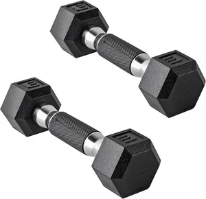 2PCS 3lb Dumbbells Pair Rubber Coated Dumbbells Weight for Home Gym,Comfort Grip - Picture 1 of 5