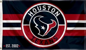 Houston Texans NFL Fútbol 3x5 Pies Bandera Mancave Banner Regalo Decoración Vendedor de EE. UU. - Imagen 1 de 1
