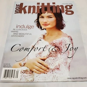 Vogue Knitting Pattern Magazine Holiday 2003 Women's Men's Sweaters Hats Scarves - Picture 1 of 13