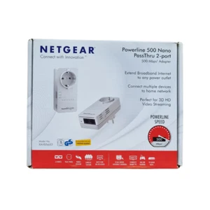 Netgear XAV5602 Powerline 500 Nano PassThru 2 porte - Foto 1 di 3