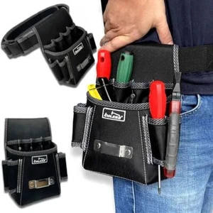 Electrician Waist Tool Bag Belt Tool Pouch Utility Kits Holder with Pockets - Picture 1 of 17