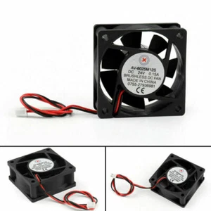 DC Brushless Cooling Fan 24V 0.15A 6025S 60x60x25mm 2 Pin CPU Computer Fan - Photo 1/9