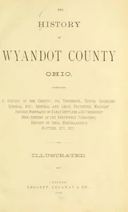 1884 WYANDOT County Ohio OH, History and Genealogy Ancestry Family Tree DVD B14 - Picture 1 of 2