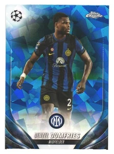 2023-24 Topps Chrome Sapphire UCC FC Internazionale Denzel Dumfries - Picture 1 of 2