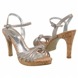 DAMEN RAMPAGE *FIORELLA* TAUPE LACKLEDER HEELS GRÖSSE 9,5 M - Bild 1 von 4