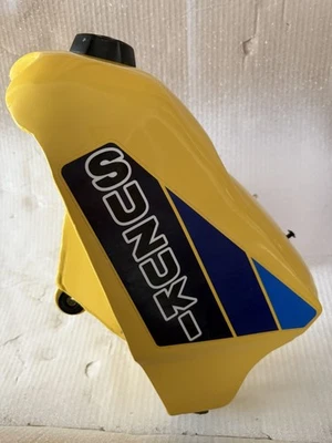 SUZUKI RM 250 1984-85 Aluminum Tank with Replica Factory Graphic pre-ow Foto 1 de 4