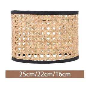 Rattan Lamp Shade Ceiling Lighting Fixture Decoration Hanging Lamp Rustic Lamp - Picture 1 of 15
