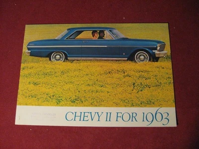 Chevy II Nova 1963 folleto de ventas folleto catálogo original antiguo Foto 1 de 4