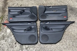 98-06 Vw Bora Jetta Black Leather Door Cards Tdi Sport Highline V5 V6 - Picture 1 of 21