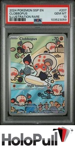 Pokémon TCG 2024 Pokemon Ssp En-Surging Sparks Clobbopus #207 PSA 10 - Picture 1 of 2