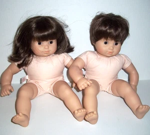 American Girl Bitty Baby Doll set doppio ragazzo capelli castani occhi - Foto 1 di 12