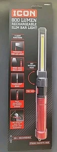 ICON 71074 800 Lumen LED Rechargeable Magnetic Handheld Foldable Slim Work Light - Picture 1 of 2