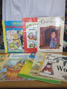Kinder Vintage Bücher übergroße große Bücher 18" groß Konvolut x 8 - Bild 1 von 11
