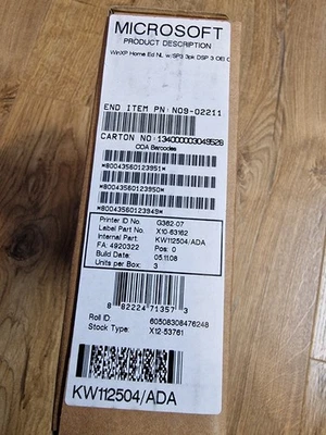 Windows XP Home OEM NL SP3 - 3 Pack New New Sealed - Image 1 of 4