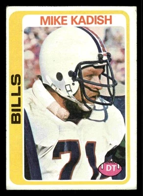 1978 Topps Mike Kadish #148 - Buffalo Bills - Image 1 of 2
