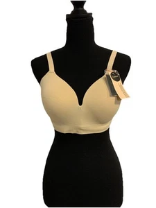 Truekind unterstützender bequemer kabelloser formender BH beige Größe Medium Plus neu mit Etikett - Bild 1 von 5
