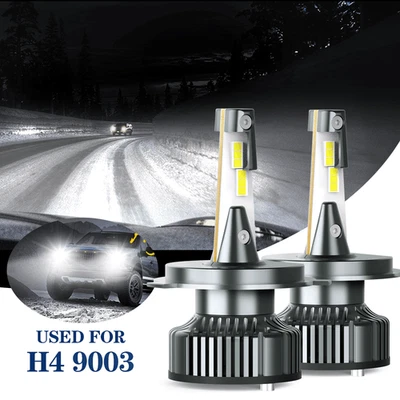 AUXITO H4 9003 LED Headlight Conversion Kit High Low Beam 6500K CANBUS No Error - Image 1 of 4