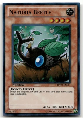 Naturia Beetle HA02-EN001 | Super Rare 1st Edition | NM | Yugioh - Image 1 of 3