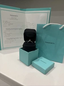 Tiffany & Co. Diamond Platinum Engagement Ring 0.73 - Picture 1 of 5