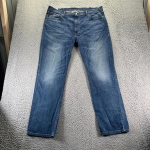 Levis 514 Jeans Herren 42x32 Blau Dark Wash Baumwolle Stretch Slim Straight Workwear - Bild 1 von 10