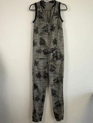 G-Star Damen Jumpsuit Overall Große S Palm Trees Grau Cameo Lyocell Ärmellos AB - Bild 1 von 4