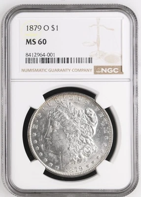 1879 O $1 Morgan Silver Dollar NGC MS60 - Image 1 of 4