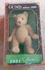 2001 Gund Collectors Bear In Original Box Excellent Never Removed from Box - Picture 1 of 5