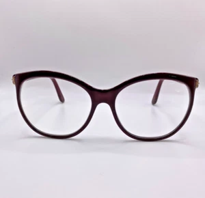 Tom Ford Geraldine-02 TF568 69T Burgundy Round Plastic Eyeglass Frame 57-16-145 - Picture 1 of 5