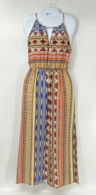Soprano Preowned Women’s Maxi Dress Multicolor Geometric Dress Size Small EUC - Image 1 of 4