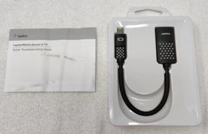 Belkin Mini Displayport auf HDMI Adapter, schwarz (unterstützt HDMI 2.0) - Bild 1 von 7