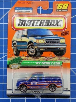 Matchbox 1999 Series 14 Ranger Patrol ‘97 Ford F-150 State Park Fish Farm - Image 1 of 4