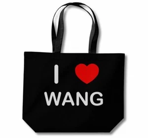 Wang I Love Cotton Shopping Bag (Black, White, Natural) - Picture 1 of 8