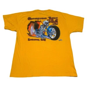 Camicia gialla CH Designs Laconia 2007 settimana bici adulto grande - Foto 1 di 6