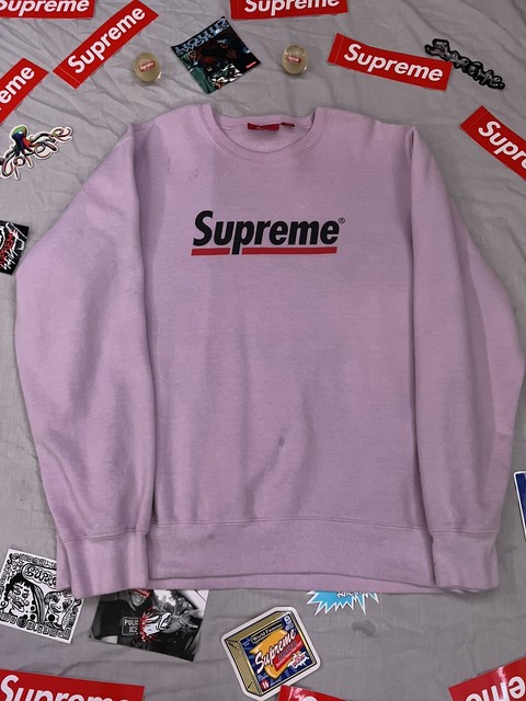 New Rare Supreme Crewneck Sweatshirt Black Medium