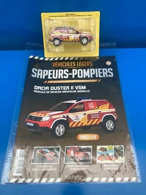 POMPIEROS 1/43 N°55 DACIA DUSTER II VSM SERVICIO MÉDICO MOSELLE Hachette 2020 - Imagen 1 de 4