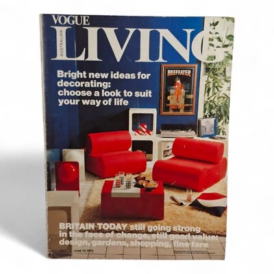 Vintage Vogue Living Australian Magazine - No. 2 1975 - Image 1 of 4