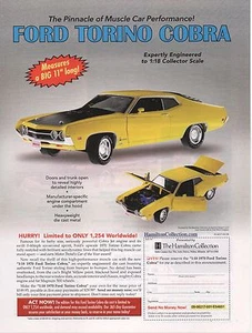 1970 FORD TORINO COBRA ~ NICE DIECAST CAR AD - Picture 1 of 1