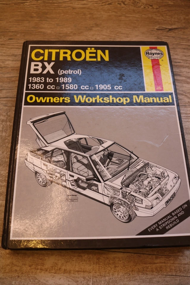 Haynes Workshop Manual for Citroen BX (Petrol) 1983 to 1989 - Image 1 of 1