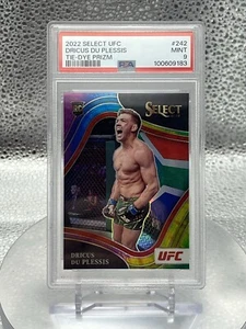 2022 Select UFC Dricus Du Plessis #242 Tie-Dye Prizm PSA 9 - Picture 1 of 2